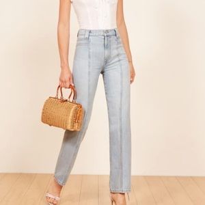 Reformation 70s Seamed Jeans 100% Cotton